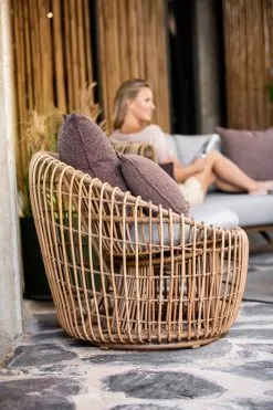 Cane-line Nest Round Chair, Natural - Light Grey 11 Cane-line Nest Round Chair, Natural - Light Grey -Outdoor textiles Sales 57422USL