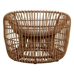 Cane-line Nest Round Chair, Natural - Light Grey 10 Cane-line Nest Round Chair, Natural - Light Grey -Outdoor textiles Sales 57422USL 3