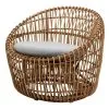 Cane-line Nest Round Chair, Natural - Light Grey -Outdoor textiles Sales 57422USL 57422YSN96