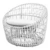 Cane-line Nest Round Chair, White -Outdoor textiles Sales 57422WSW