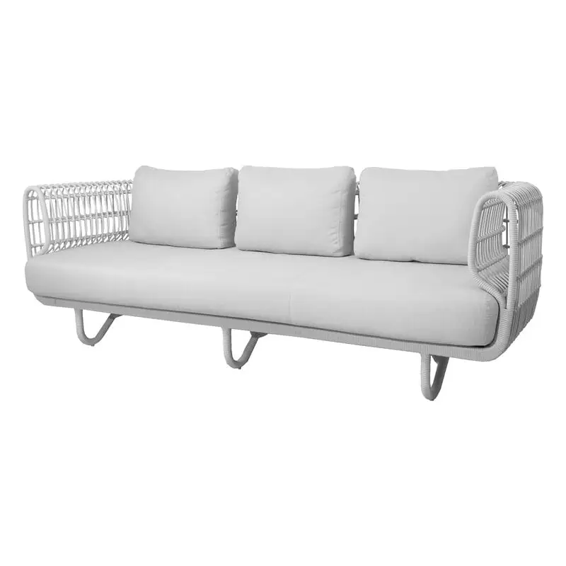Cane-line Nest 3-seater Sofa, White 3 Cane-line Nest 3-seater Sofa, White