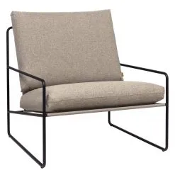 Ferm LIVING Desert 1-seater, Black - Dark Sand Dolce