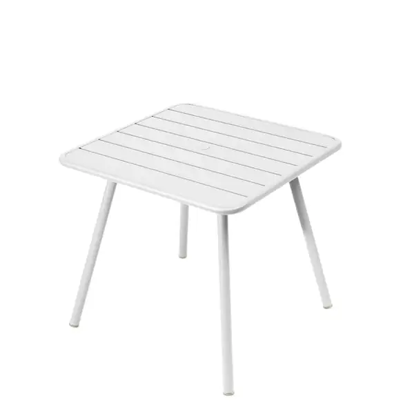 Fermob Luxembourg Table, 80 X 80 Cm, Cotton White 3 Fermob Luxembourg Table, 80 X 80 Cm, Cotton White