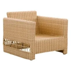 Sika-Design Carrie Lounge Chair, Natural - White -Outdoor textiles Sales 9155U Carrie