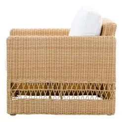 Sika-Design Carrie Lounge Chair, Natural - White -Outdoor textiles Sales 9155U Carrie cushion side
