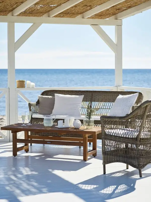 Sika-Design Charlot 2-seater Sofa, Antique Grey - White 5 Sika-Design Charlot 2-seater Sofa, Antique Grey - White - Image 4