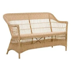 Sika-Design Charlot 2-seater Sofa, Natural - White -Outdoor textiles Sales 9290U Charlot