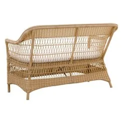 Sika-Design Charlot 2-seater Sofa, Natural - White -Outdoor textiles Sales 9290U Charlot cushion back