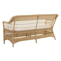 Sika-Design Charlot 3-seater Sofa, Natural - White -Outdoor textiles Sales 9293U Charlot cushion back
