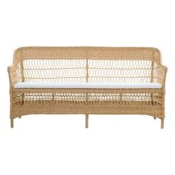 Sika-Design Charlot 3-seater Sofa, Natural - White -Outdoor textiles Sales 9293U Charlot cushion front