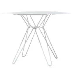 Massproductions Tio Dining Table, 100 Cm, White
