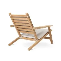 Carl Hansen & Søn AH603S Seat Cushion, Agora Life Oat 9 Carl Hansen & Søn AH603S Seat Cushion, Agora Life Oat -Outdoor textiles Sales AH603 teak untreated CU agoralisolifeoat side