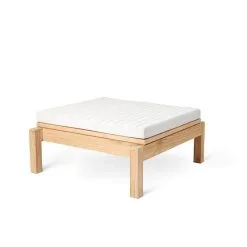 Carl Hansen & Søn AH604F Seat Cushion, Agora Life Oat -Outdoor textiles Sales AH604F teak untreated CU agoralisolifeoat side