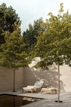 Carl Hansen & Søn AH604F Seat Cushion, Agora Life Oat -Outdoor textiles Sales AH604 AH604F teak untreated CUAH604 CUAH604F agoralisolifeoat detail