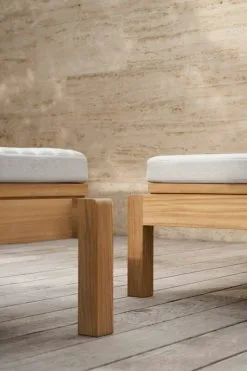 Carl Hansen & Søn AH604F Seat Cushion, Agora Life Oat -Outdoor textiles Sales AH604 teak untreated CUAH604 agoralisolifeoat