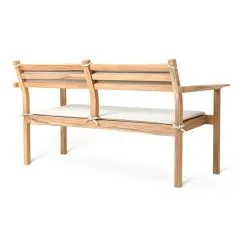 Carl Hansen & Søn AH701S Seat Cushion, Agora Life Oat -Outdoor textiles Sales AH701 teak untreated CU agoralisolifeoat back 1