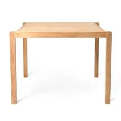 Carl Hansen & Søn AH902 Outdoor Dining Table, 100 X 98,5 Cm, Teak -Outdoor textiles Sales AH902 teak untreated back