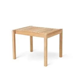 Carl Hansen & Søn AH901 Outdoor Side Table/stool, 59,5 X 48,5 Cm, Teak -Outdoor textiles Sales AH911 teak untreated side