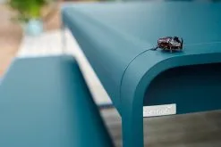Fermob Bellevie Table, 196 X 90 Cm, Storm Grey -Outdoor textiles Sales BELLEVIE BLEU ACAPULCO OCEAN LOVERS VISUEL2020 SEBASTIEN EROME