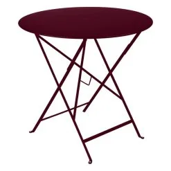 Fermob Bistro Table, 77 Cm, Black Cherry