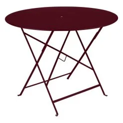Fermob Bistro Table, 96 Cm, Black Cherry
