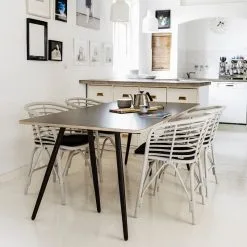 Cane-line Seat Cushion For Moments And Blend Chair, Black 13 Cane-line Seat Cushion For Moments And Blend Chair, Black -Outdoor textiles Sales Blend chair white Turn table F besk kvadrat