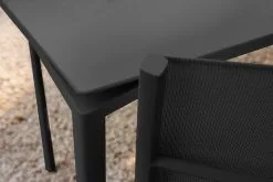 Fermob Calvi Table 195 X 95 Cm, Liquorice -Outdoor textiles Sales CALVI CADIZ GRIS ARGILE MONTELIMAR VISUEL2021 AURELIE LECUYER black 1