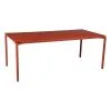 Fermob Calvi Table 195 X 95 Cm, Red Ochre 1 Fermob Calvi Table 195 X 95 Cm, Red Ochre -Outdoor textiles Sales CALVI TABLE 195X95 OCRE ROUGE