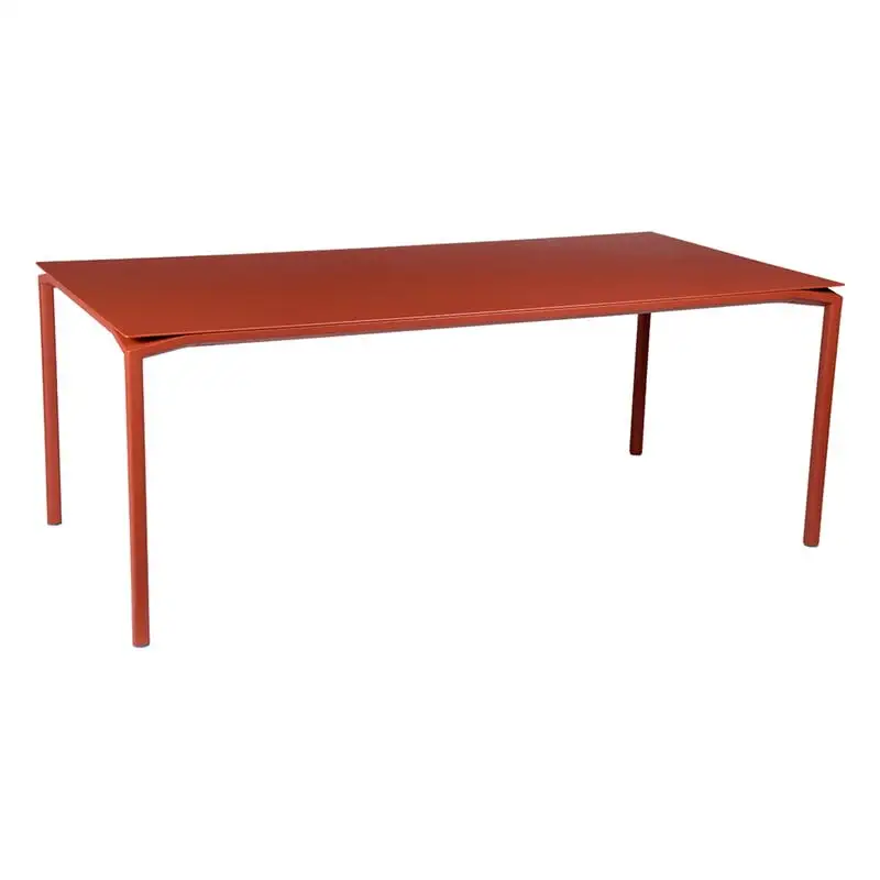 Fermob Calvi Table 195 X 95 Cm, Red Ochre 3 Fermob Calvi Table 195 X 95 Cm, Red Ochre