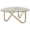 Cane-line Wave Coffee Table, Natural - Clear -Outdoor textiles Sales CL57042U P042GG