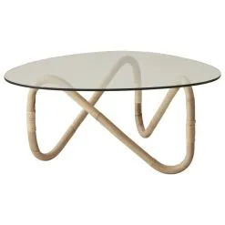 Cane-line Wave Coffee Table, Natural - Clear