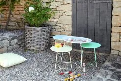 Fermob Cocotte Low Table, Acapulco Blue 12 Fermob Cocotte Low Table, Acapulco Blue -Outdoor textiles Sales COCOTTE BLANC COTON VERT OPALINE GORDES BCJ23 SEBASTIEN EROME 3