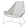 Cane-line Breeze Highback Chair, White Grey 2 Cane-line Breeze Highback Chair, White Grey -Outdoor textiles Sales Cane Line Breeze highback chair white grey ee