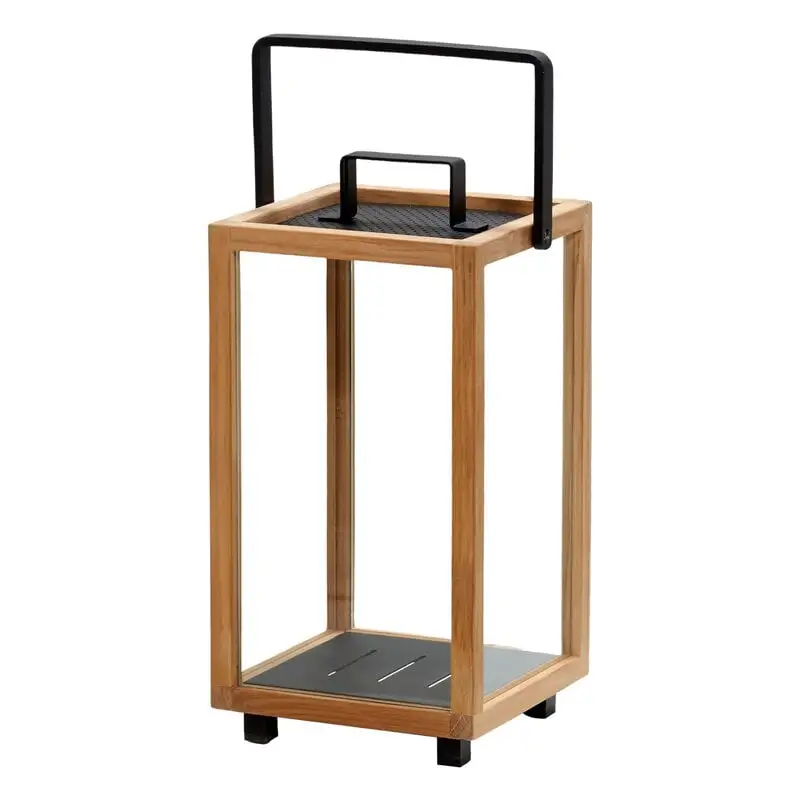 Cane-line Lighthouse Lantern, Small, Teak - Lava Grey 3 Cane-line Lighthouse Lantern, Small, Teak - Lava Grey