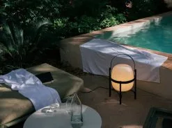 Santa & Cole Cesta Exterior Table Lamp, Black -Outdoor textiles Sales Cesta Exterior santa cole jara varela mimosa 2022 07 x2400