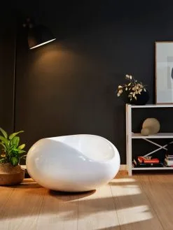 Eero Aarnio Originals Pastil Chair, White -Outdoor textiles Sales EEAA 0631