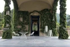 Emu Heaven Table 120 Cm, Matt White, Glass Top -Outdoor textiles Sales EMU Catalogo2020 Pag172 173 Heaven