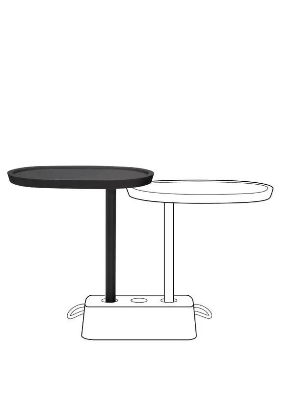Fatboy Brick's Buddy Extra Table, Anthracite 5 Fatboy Brick's Buddy Extra Table, Anthracite - Image 3