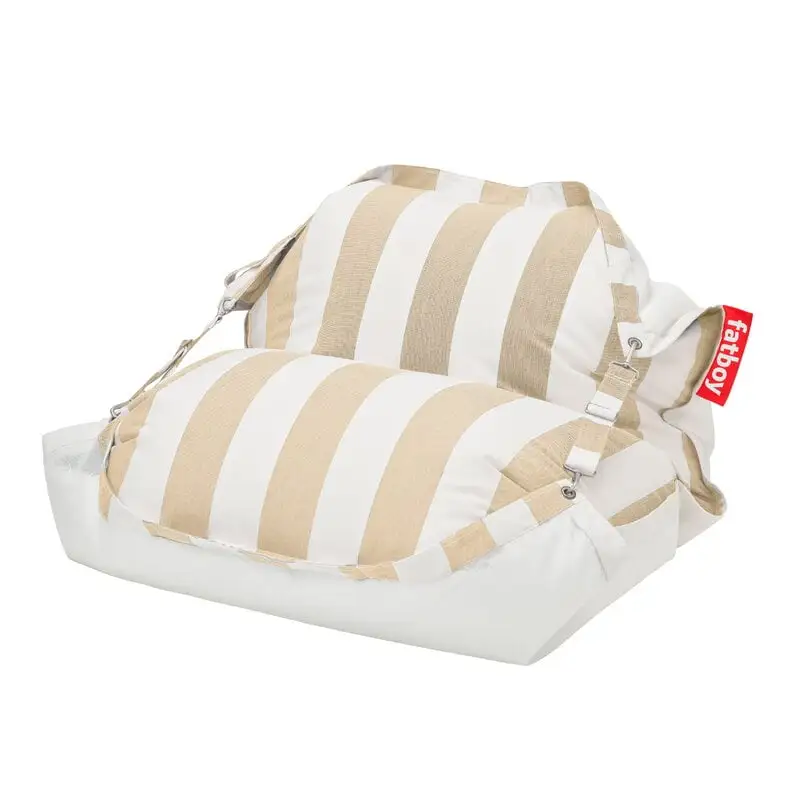 Fatboy Original Floatzac Bean Bag, Stripe Sandy Beige 3 Fatboy Original Floatzac Bean Bag, Stripe Sandy Beige