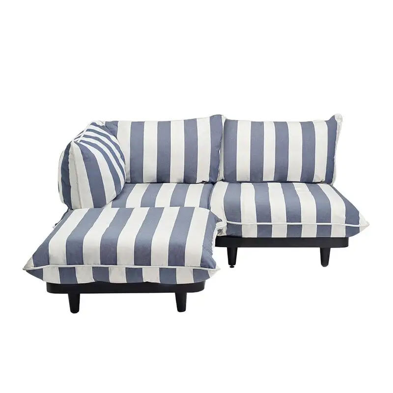 Fatboy Paletti Sofa, 3 Modules, Left, Stripe Ocean Blue 3 Fatboy Paletti Sofa, 3 Modules, Left, Stripe Ocean Blue