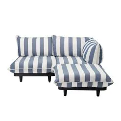 Fatboy Paletti Set Sofa, 3 Modules, Right, Stripe Ocean Blue