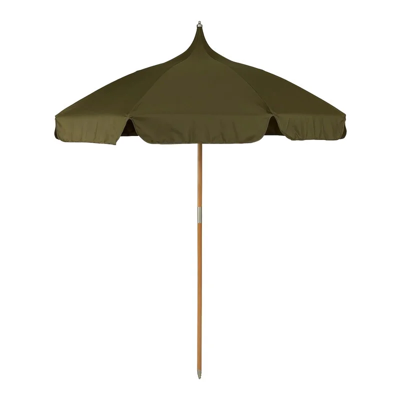 Ferm LIVING Lull Umbrella, Beech – Olive Green 3 Ferm LIVING Lull Umbrella, Beech – Olive Green