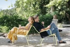 Fermob Luxembourg Low Armchair, Lapilli Grey -Outdoor textiles Sales Fauteuil bas Luxembourg lounge Fermob 4