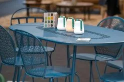 Fermob Balad Lamp 12 Cm, Set Of 3, Nutmeg -Outdoor textiles Sales Fermob Nyc ICFF 2019 small28C29jeanluc mege photography 0483