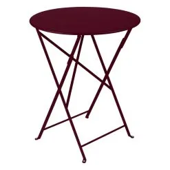 Fermob Bistro Table, 60 Cm, Black Cherry