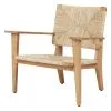 GUBI F-Chair Outdoor Lounge Chair, Natural - Teak -Outdoor textiles Sales Gubi 10086059 F3Q F Chair LoungeChair Outdoor ee