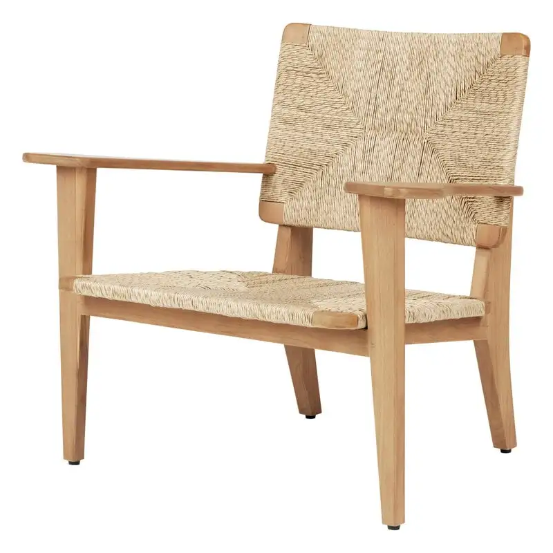 GUBI F-Chair Outdoor Lounge Chair, Natural - Teak 3 GUBI F-Chair Outdoor Lounge Chair, Natural - Teak
