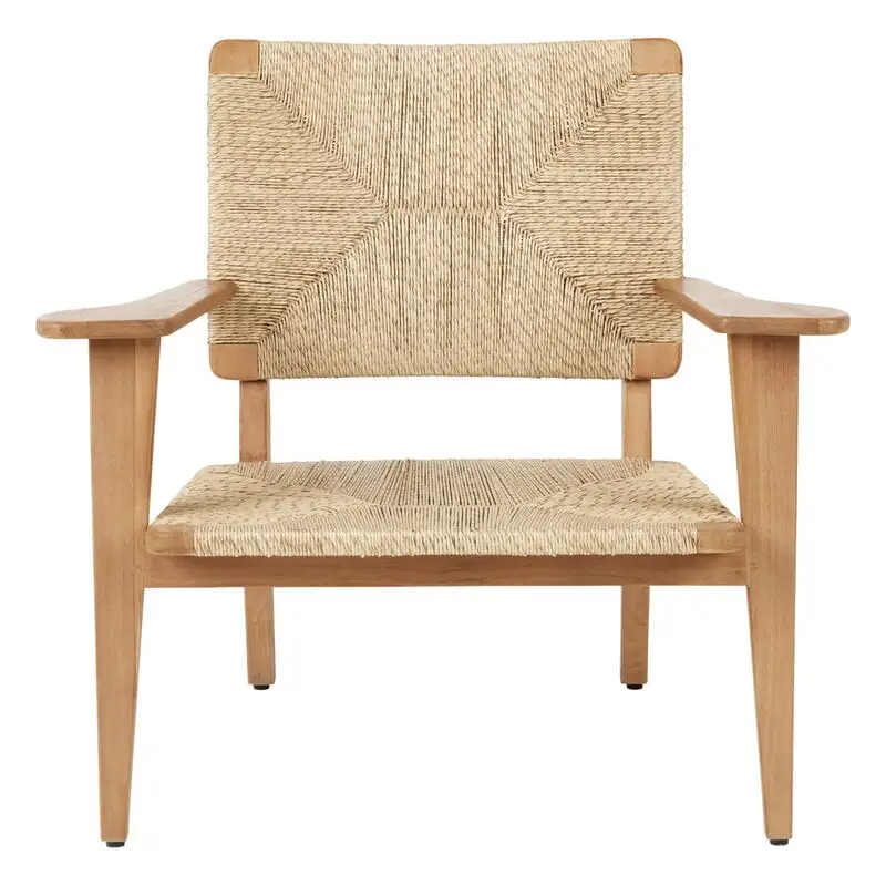 GUBI F-Chair Outdoor Lounge Chair, Natural - Teak 5 GUBI F-Chair Outdoor Lounge Chair, Natural - Teak - Image 3