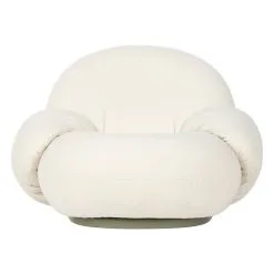 GUBI Pacha Outdoor Lounge Chair With Armrest, Swivel Base, Lorkey 40 -Outdoor textiles Sales Gubi 10106220 FRT Pacha Lounge Chair Armrest FullyUpholstered Outdoor Gubi Outdoor Lorkey 40