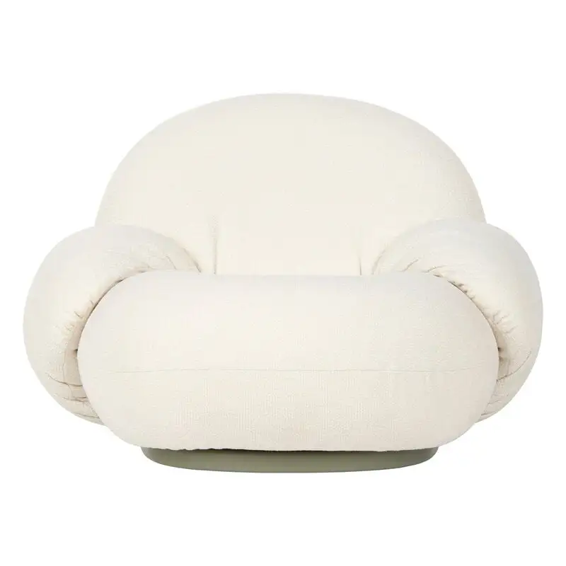 GUBI Pacha Outdoor Lounge Chair With Armrest, Swivel Base, Lorkey 40 - Image 5